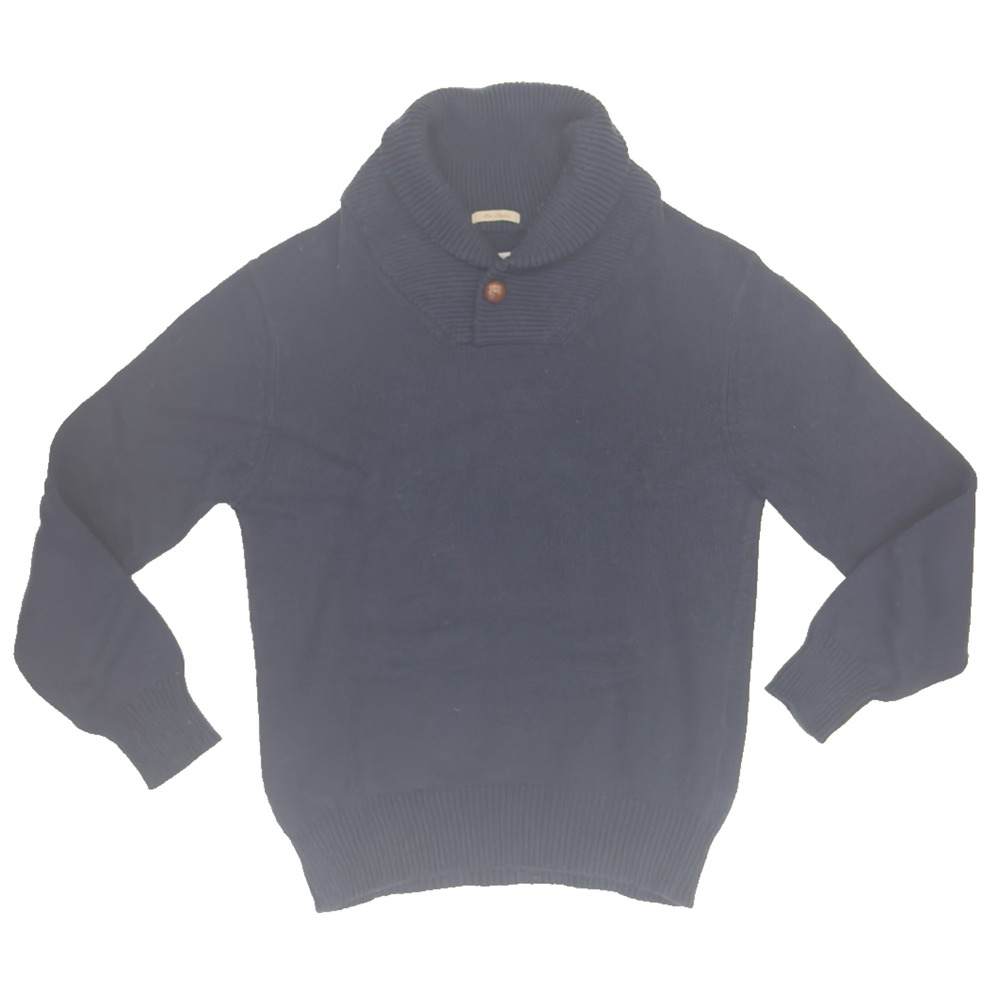 Gant Rugger Men's The Shawler Navy Wool Sweater Size M
